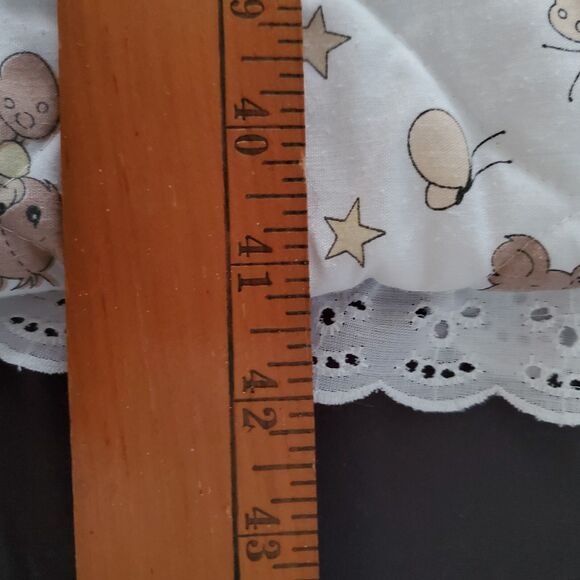 1986 Precious Moments Boy w/ Teddy Bear Quilted Crib Comforter Eyelet Trim 42x33 - Picture 8 of 8